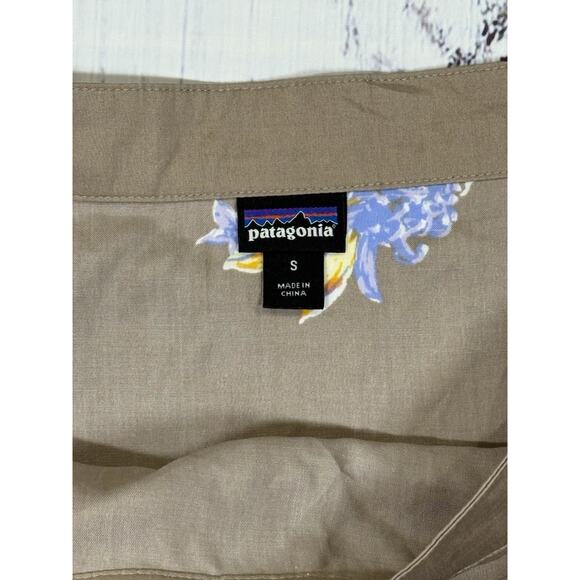 Patagonia Skirt Women's Size S Wrap Skirt Beige Floral Casual Lightweight - Picture 3 of 5